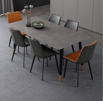 130cmx80cmx77cm Meja Makan Marmer Mewah, Desain Meja Makan Dengan Atasan Marmer