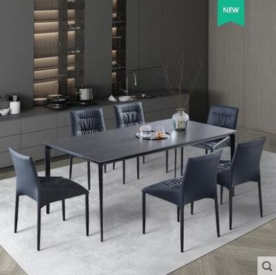 Meja Makan Marmer Minimalis Mewah Ringan Nordic Tahan Gores