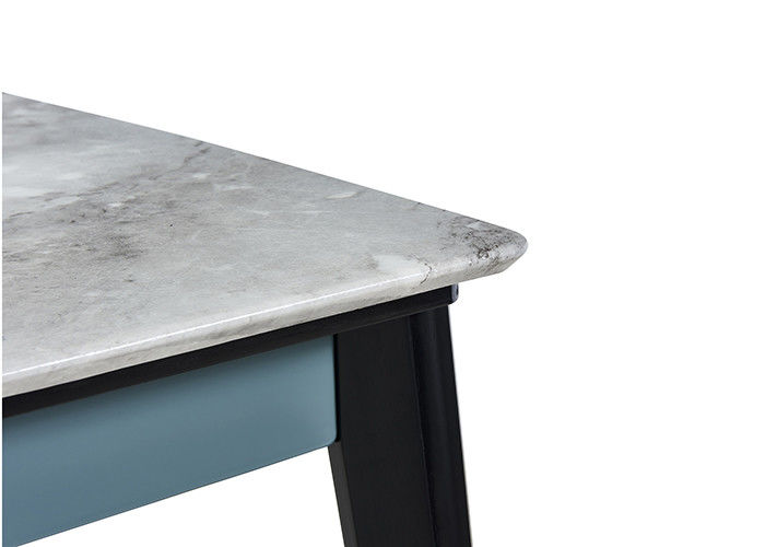Fashion Simple Family Slate Dining Table, Meja Makan Desain Marmer