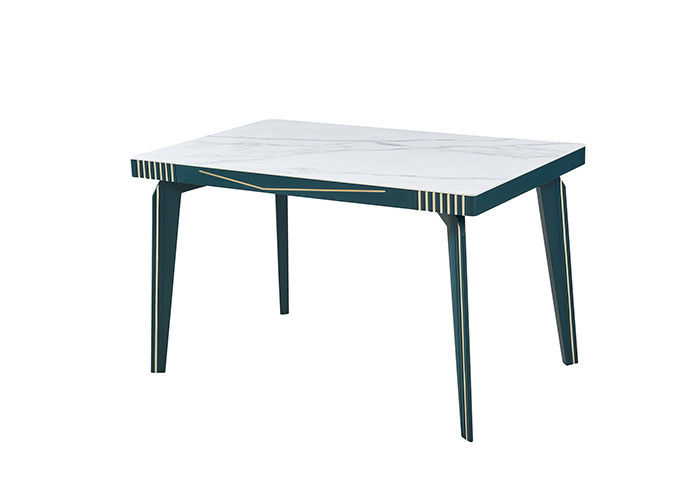 Meja Makan Batu Batu Marmer Kayu Solid Modern
