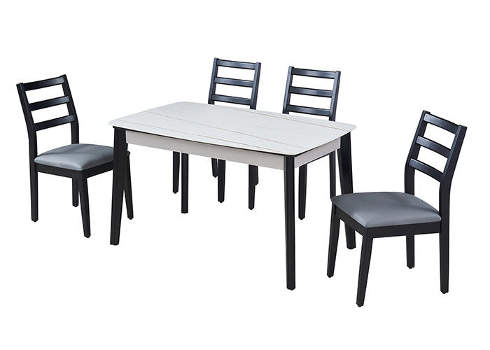 Meja Makan Batu Tulis Modern Sederhana 130x80x76cm