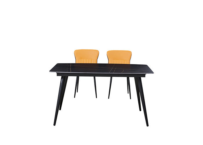 140x80x76cm Rock Sheet Restaurant Meja Makan Logam