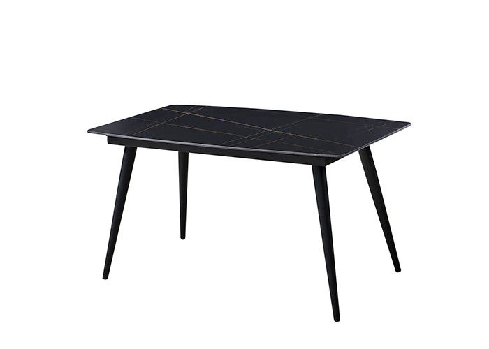 140x80x76cm Rock Sheet Restaurant Meja Makan Logam