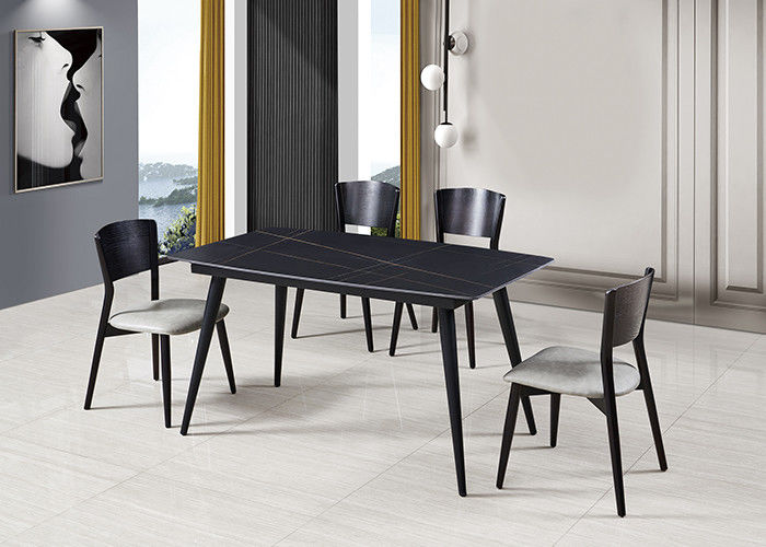140x80x76cm Rock Sheet Restaurant Meja Makan Logam