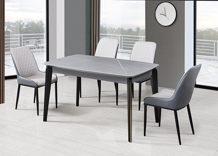 ISO9001 Modern Fashion Rock Board MDF Meja Makan