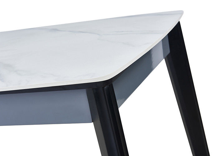 Meja Makan Marmer Nordic Kayu Solid Bergaya ISO9001