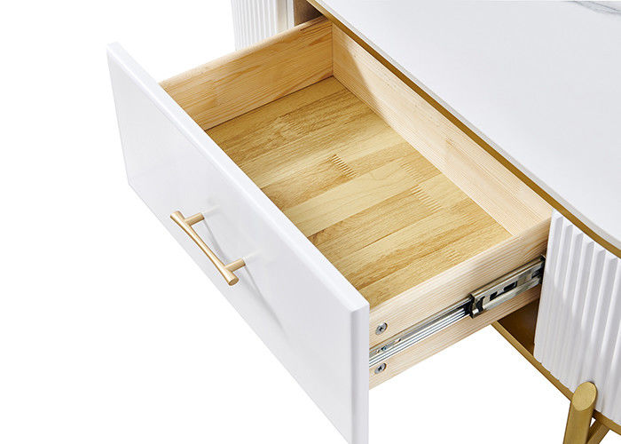 Piring Batu Marmer Pencocokan TV Stand Dan Meja Kopi Set