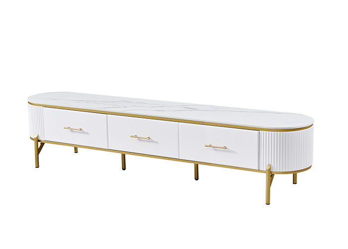 Modern Rock Board Pencocokan TV Stand Dan Meja Makan