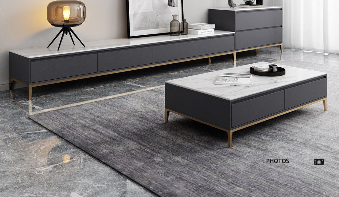 200x40x25cm Set Meja Kopi Unit TV Minimalis