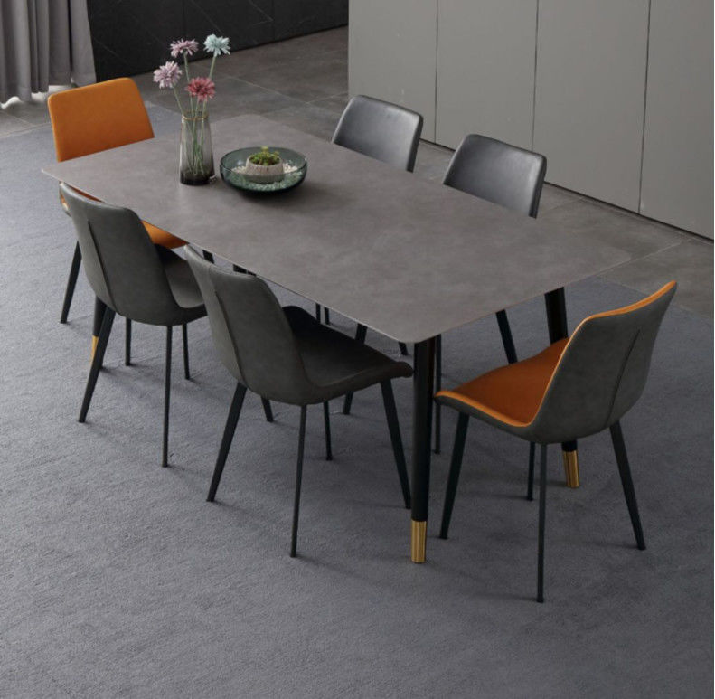 130cmx80cmx77cm Meja Makan Marmer Mewah, Desain Meja Makan Dengan Atasan Marmer
