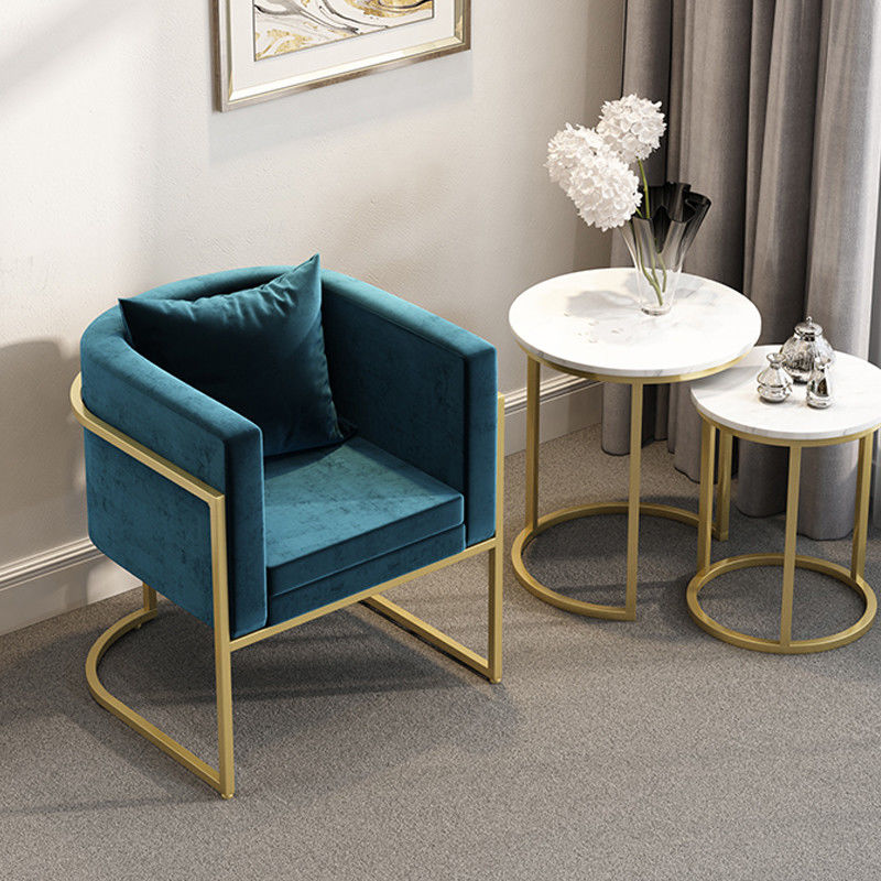 Nordic Studio Negosiasi Set Sofa Furnitur Besi Tempa