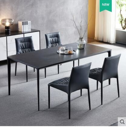 Meja Makan Marmer Minimalis Mewah Ringan Nordic Tahan Gores