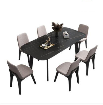 Meja Makan Kayu Minimalis Nordic Minimalis Modern Mewah Untuk 6 Orang