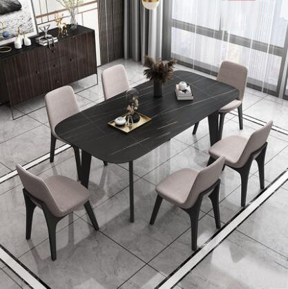 Meja Makan Kayu Minimalis Nordic Minimalis Modern Mewah Untuk 6 Orang