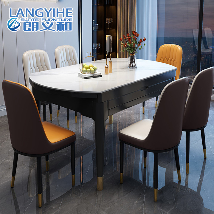 Kombinasi Kursi Dan Meja Makan Kayu Solid Modern Minimalis